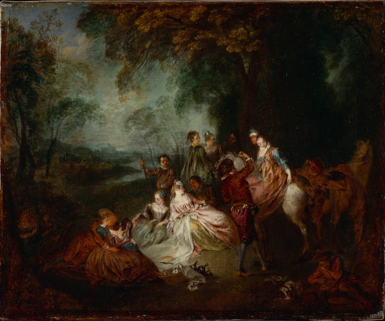 Fiesta campestre de Jean Antoine Watteau