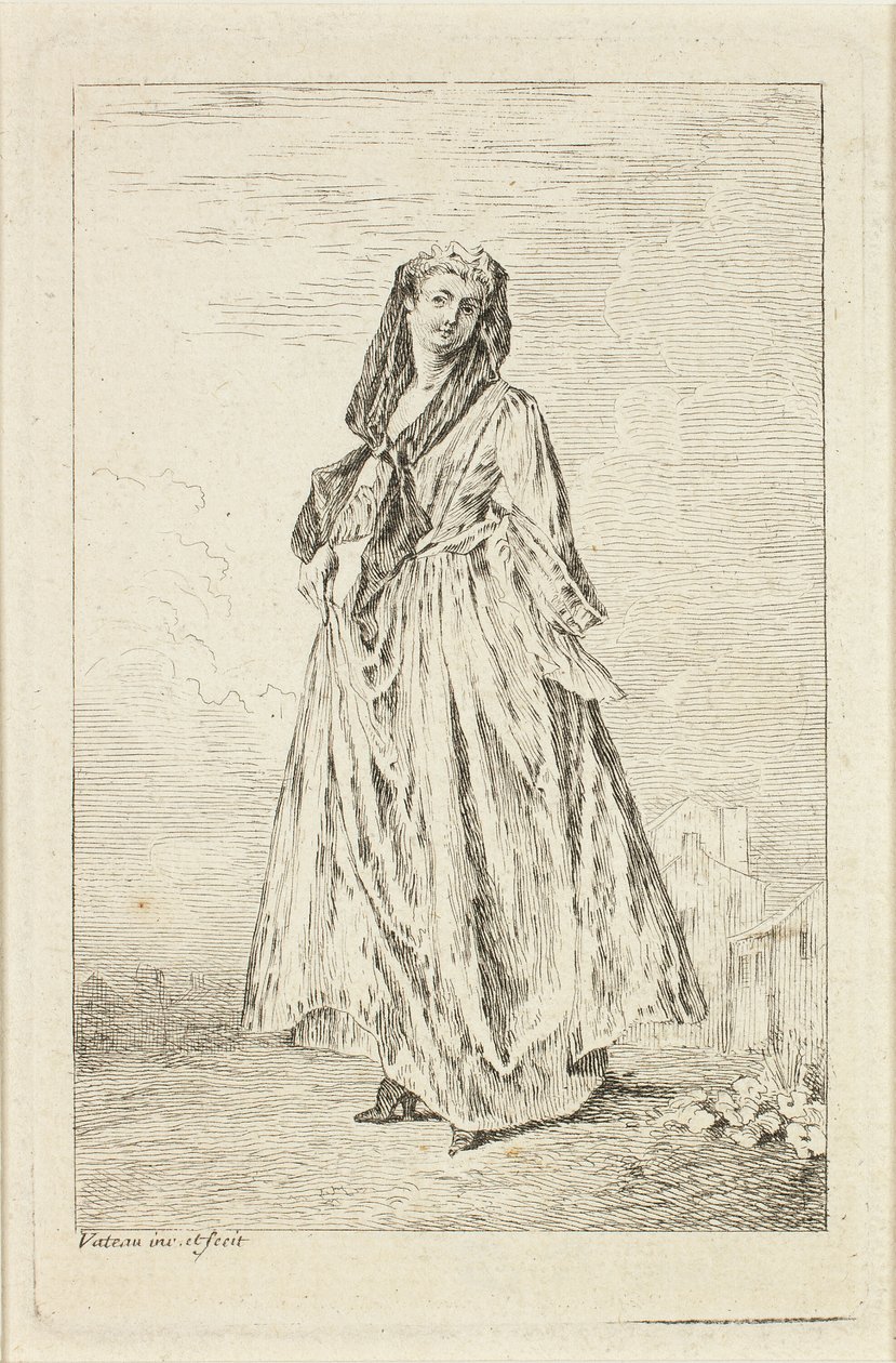Figuras de moda de Jean Antoine Watteau