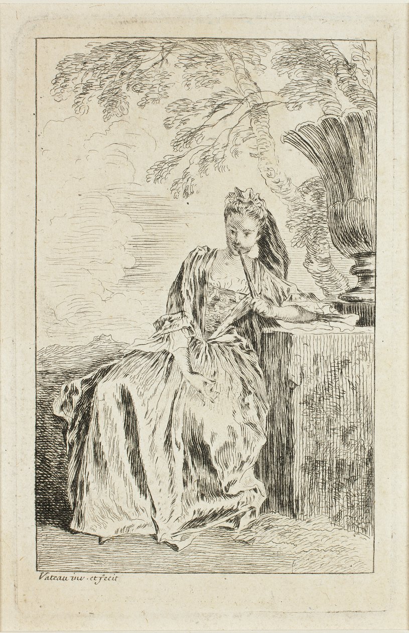 Figuras de moda de Jean Antoine Watteau