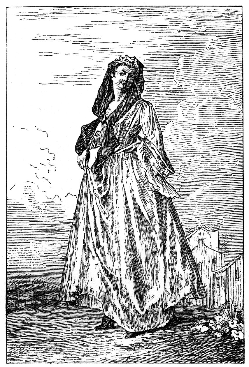 Traje Francés, 1885 de Jean Antoine Watteau
