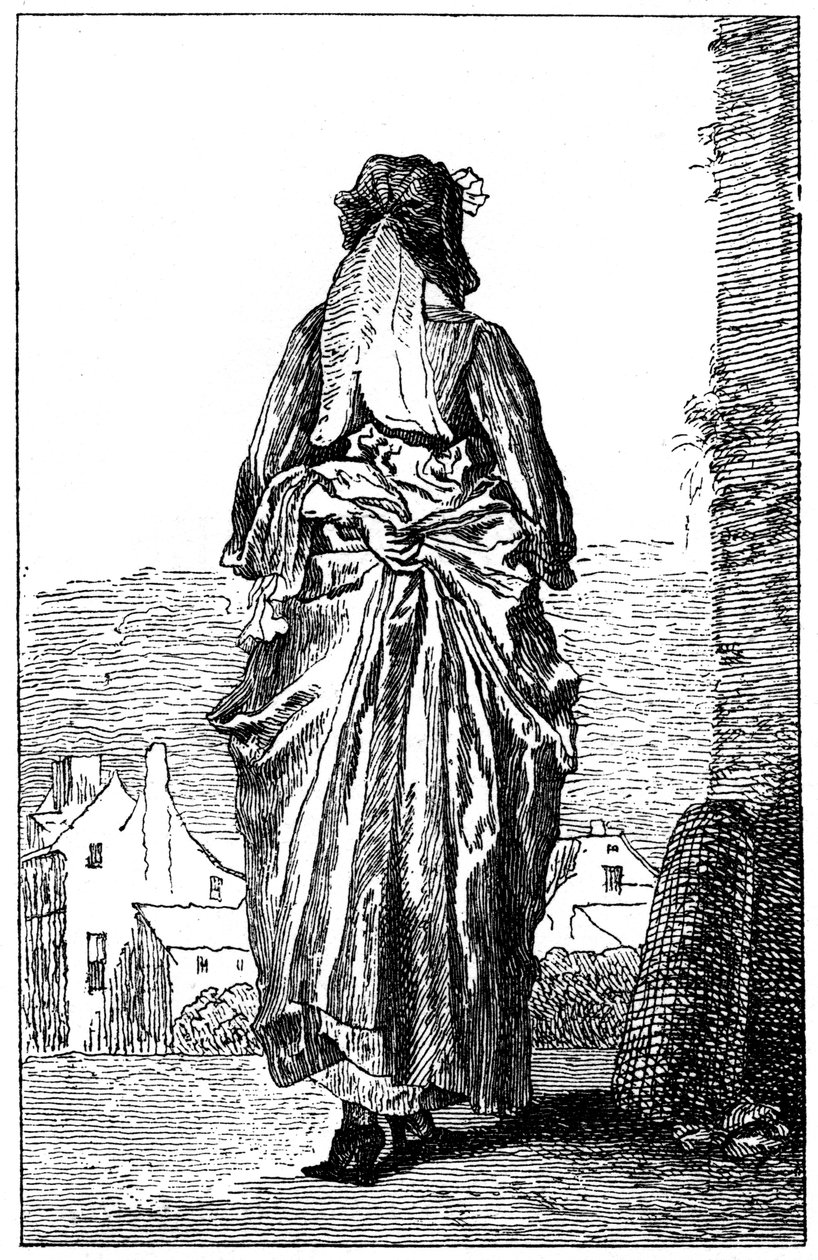 Traje francés, 1885 de Jean Antoine Watteau