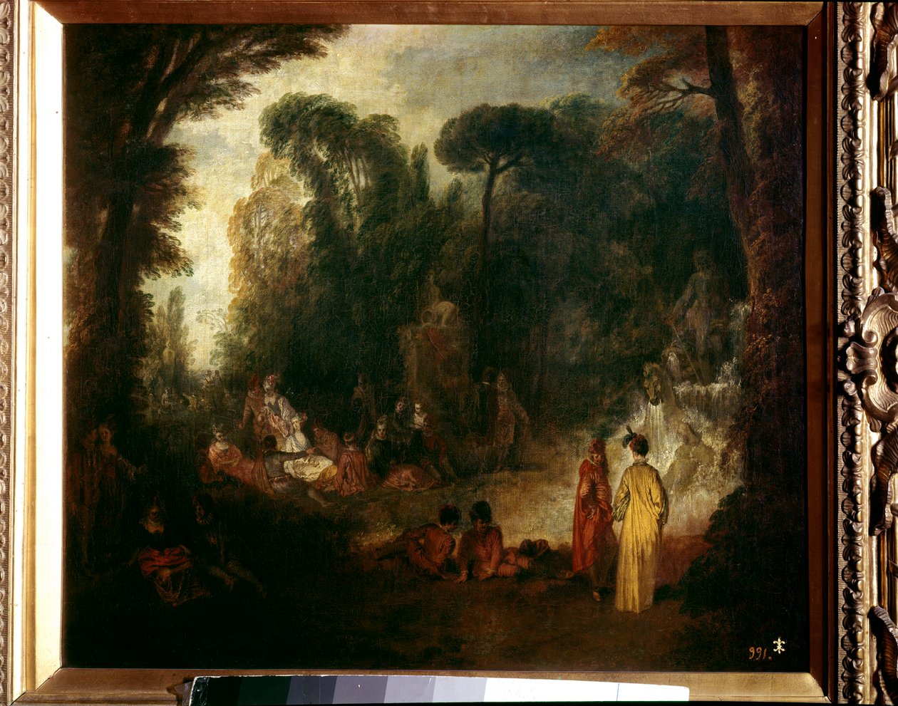 Fiesta en un parque de Jean Antoine Watteau