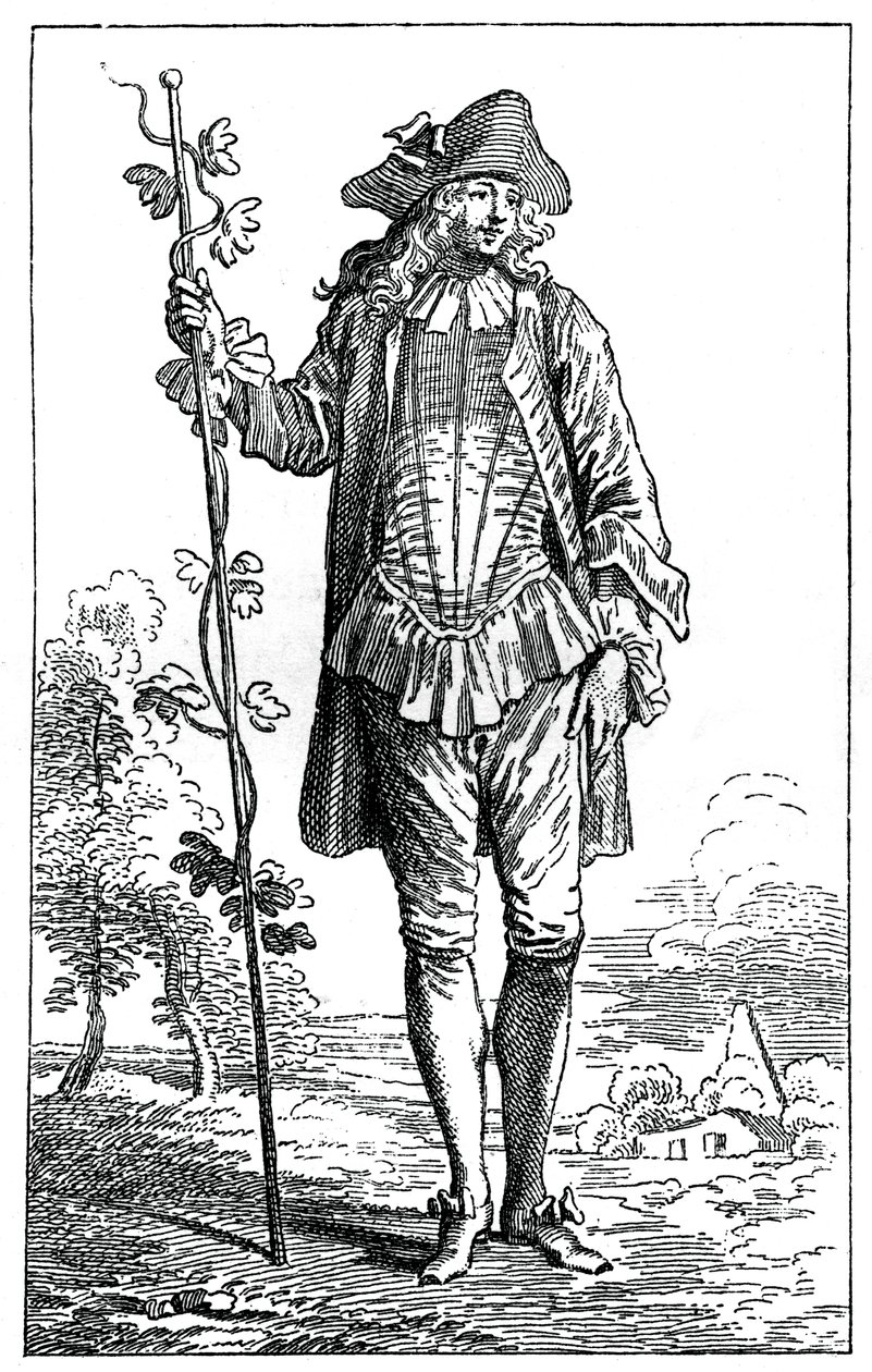 Traje de Campesino, 1885 de Jean Antoine Watteau