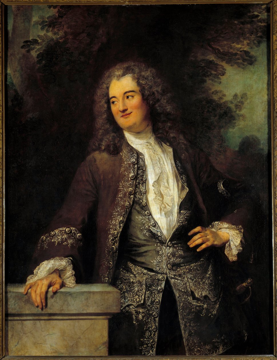Retrato de un caballero de Jean Antoine Watteau