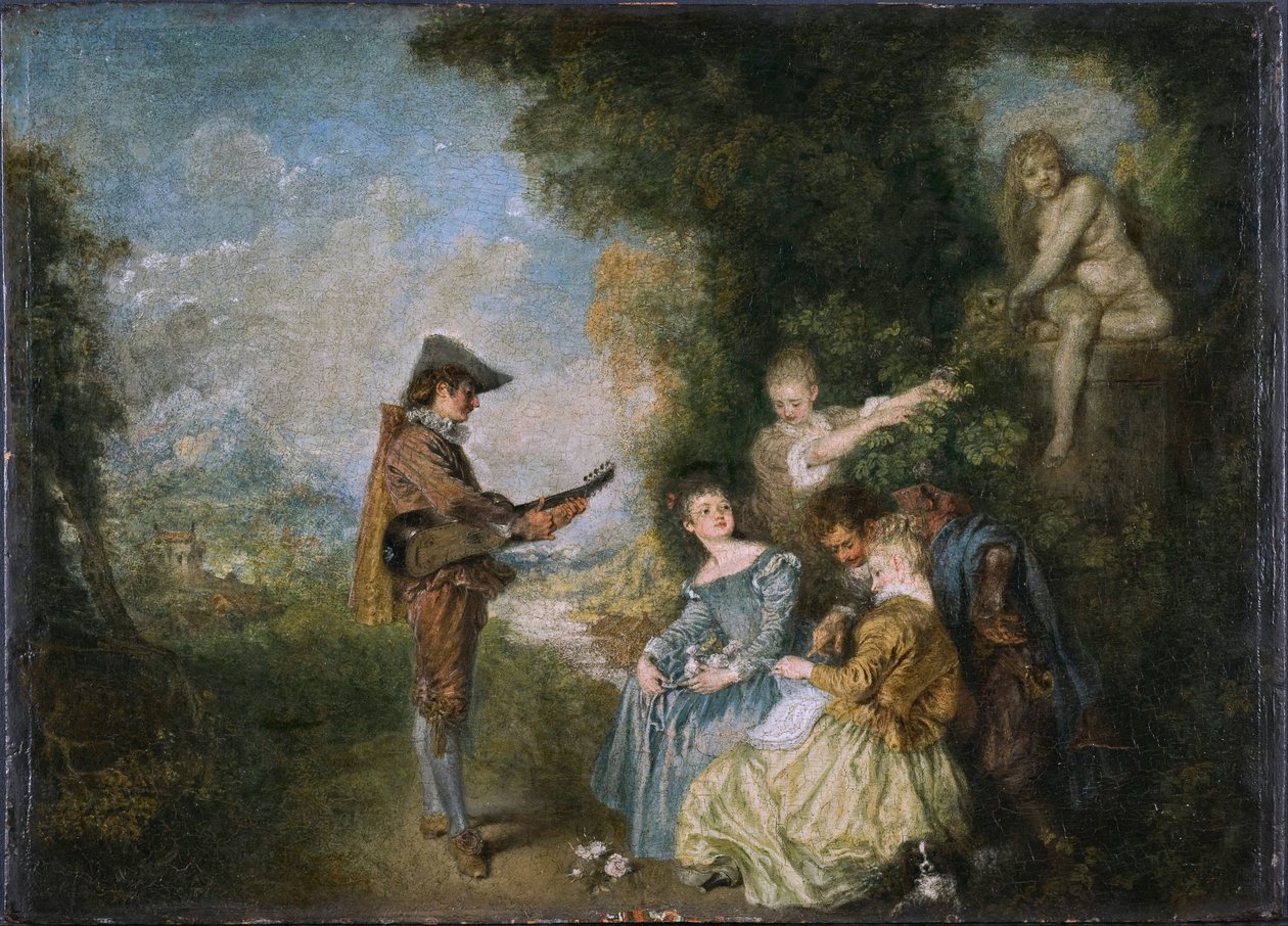 Sueco: The Love Lesson
 La lección de amor de Jean Antoine Watteau