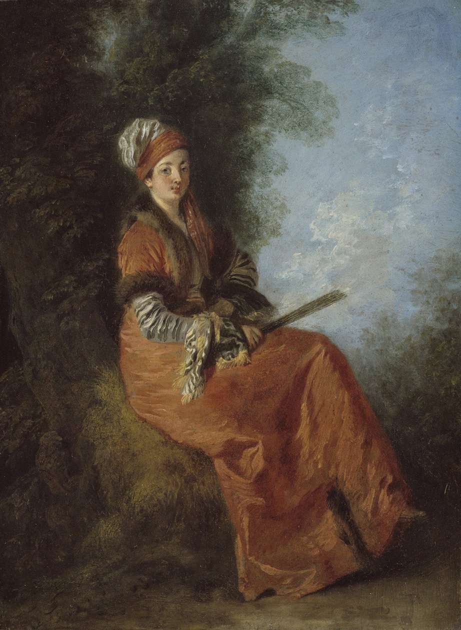 La soñadora, 171214 de Jean Antoine Watteau