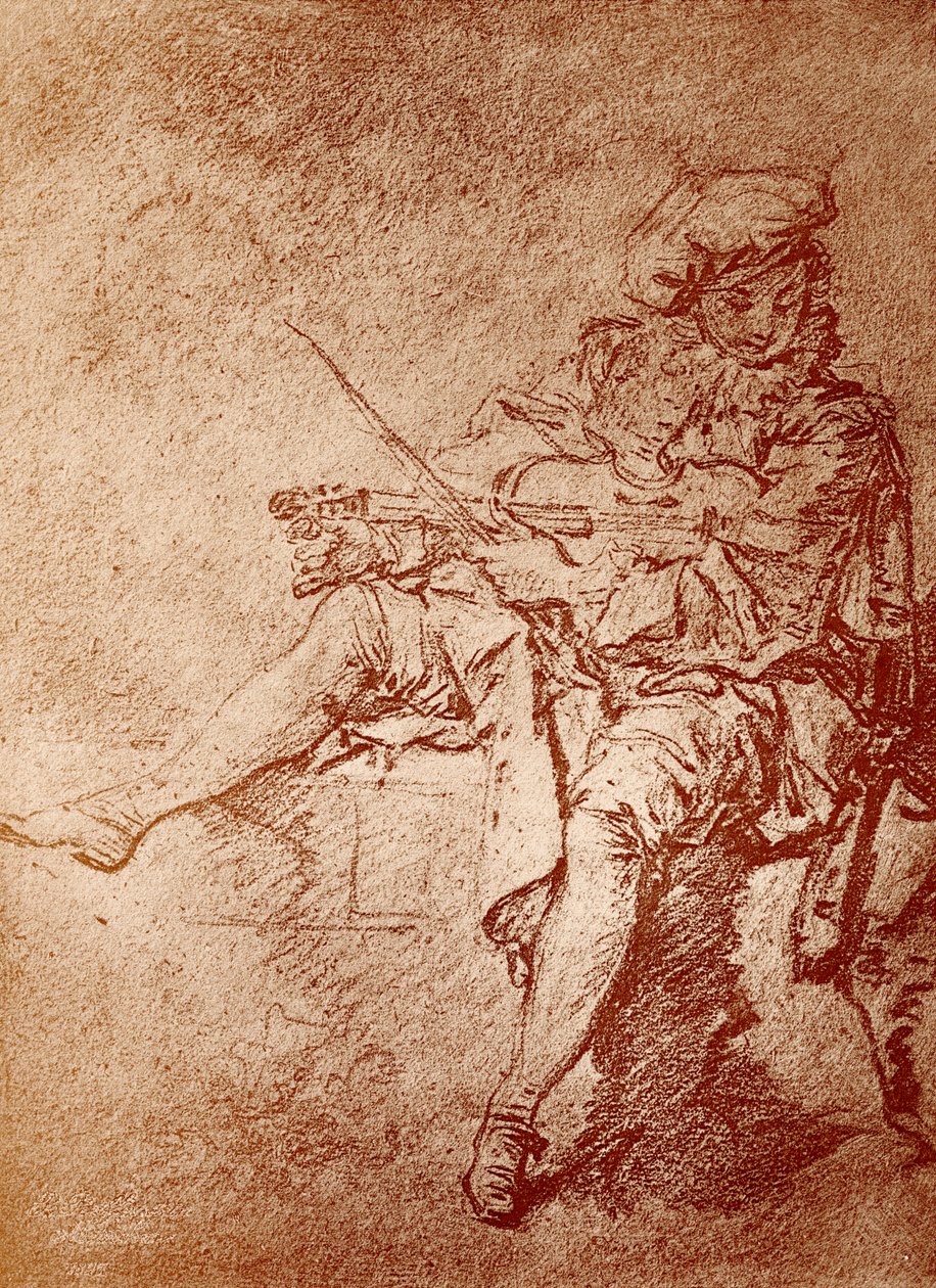 El violinista de Jean Antoine Watteau