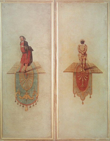 Pantalón (izquierda) y Arlequín (derecha) de Jean Antoine Watteau