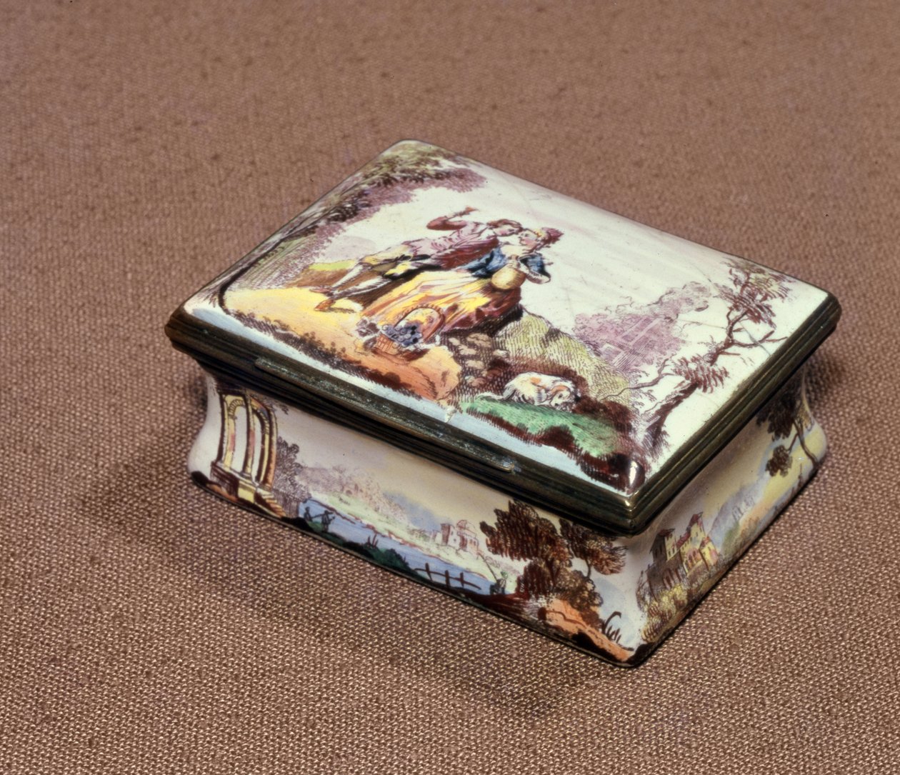 Caja de Rapé, Birmingham, c.1756 de Jean Antoine Watteau