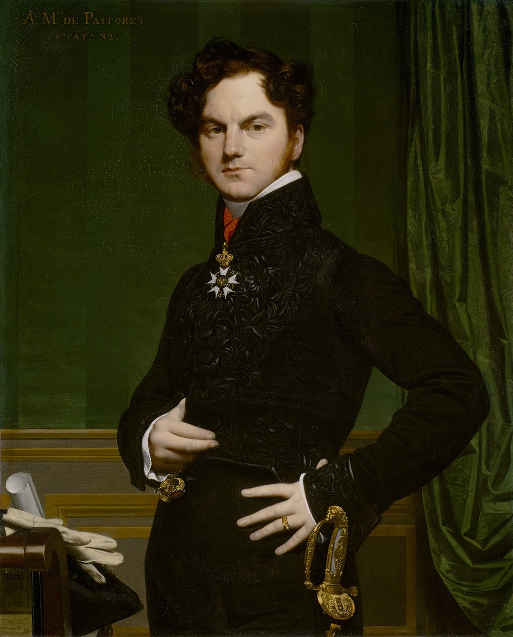 Amédée-David, el Conde de Pastoret, 1823-26 de Jean Auguste Dominique Ingres