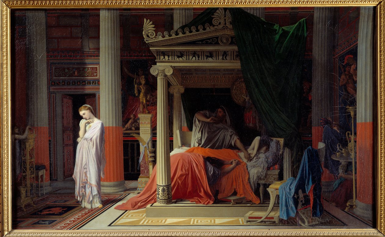 La enfermedad de Antíoco o Antíoco y Estratonice de Jean Auguste Dominique Ingres