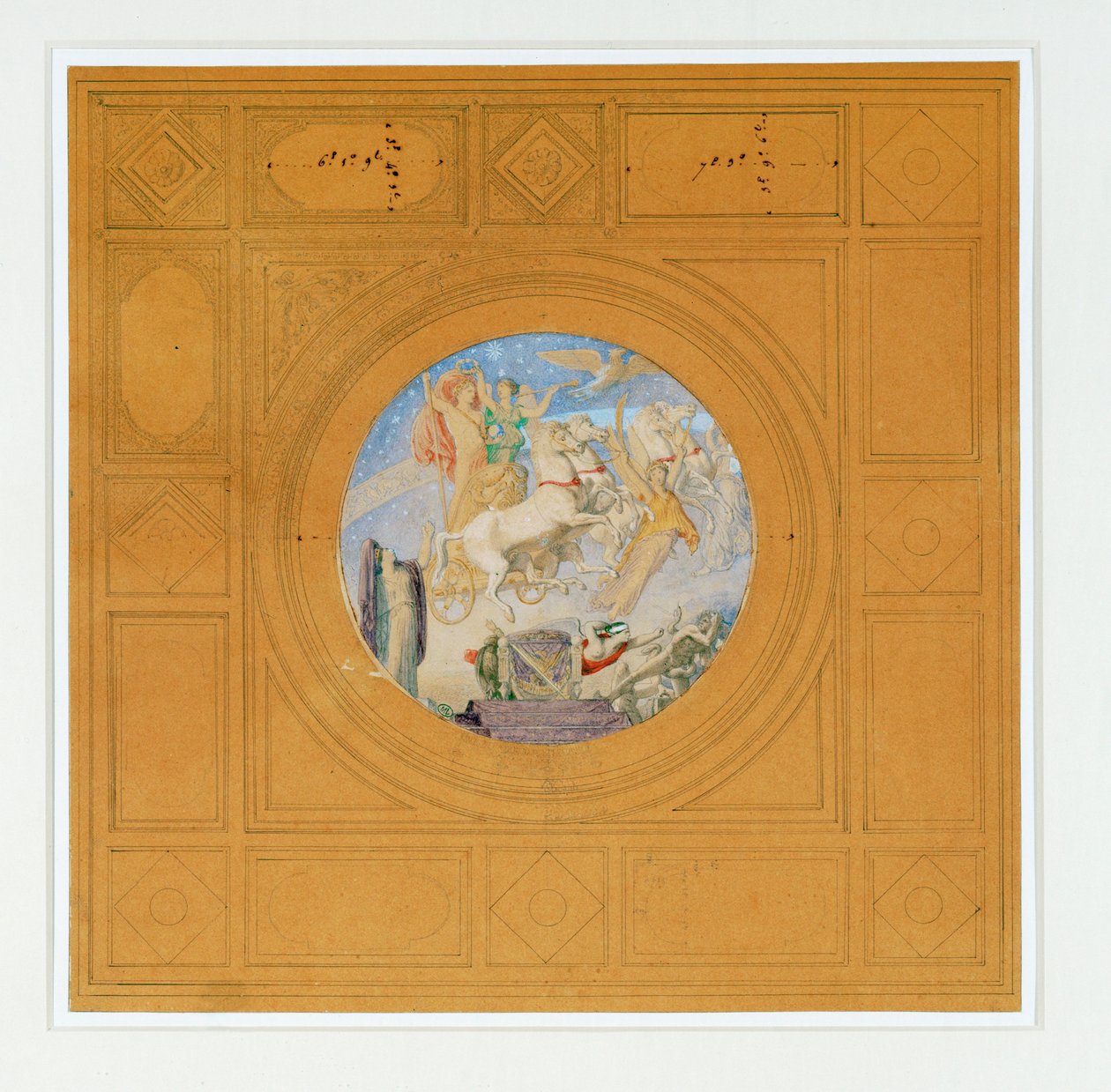 Apoteosis de Napoleón I. Inscripción, en oro, debajo ... de Jean Auguste Dominique Ingres