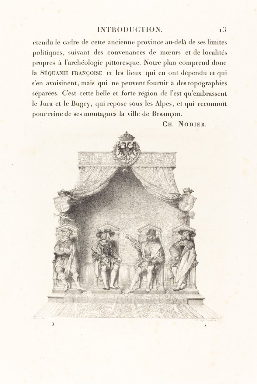 Cuatro magistrados de Besanzón de Jean Auguste Dominique Ingres
