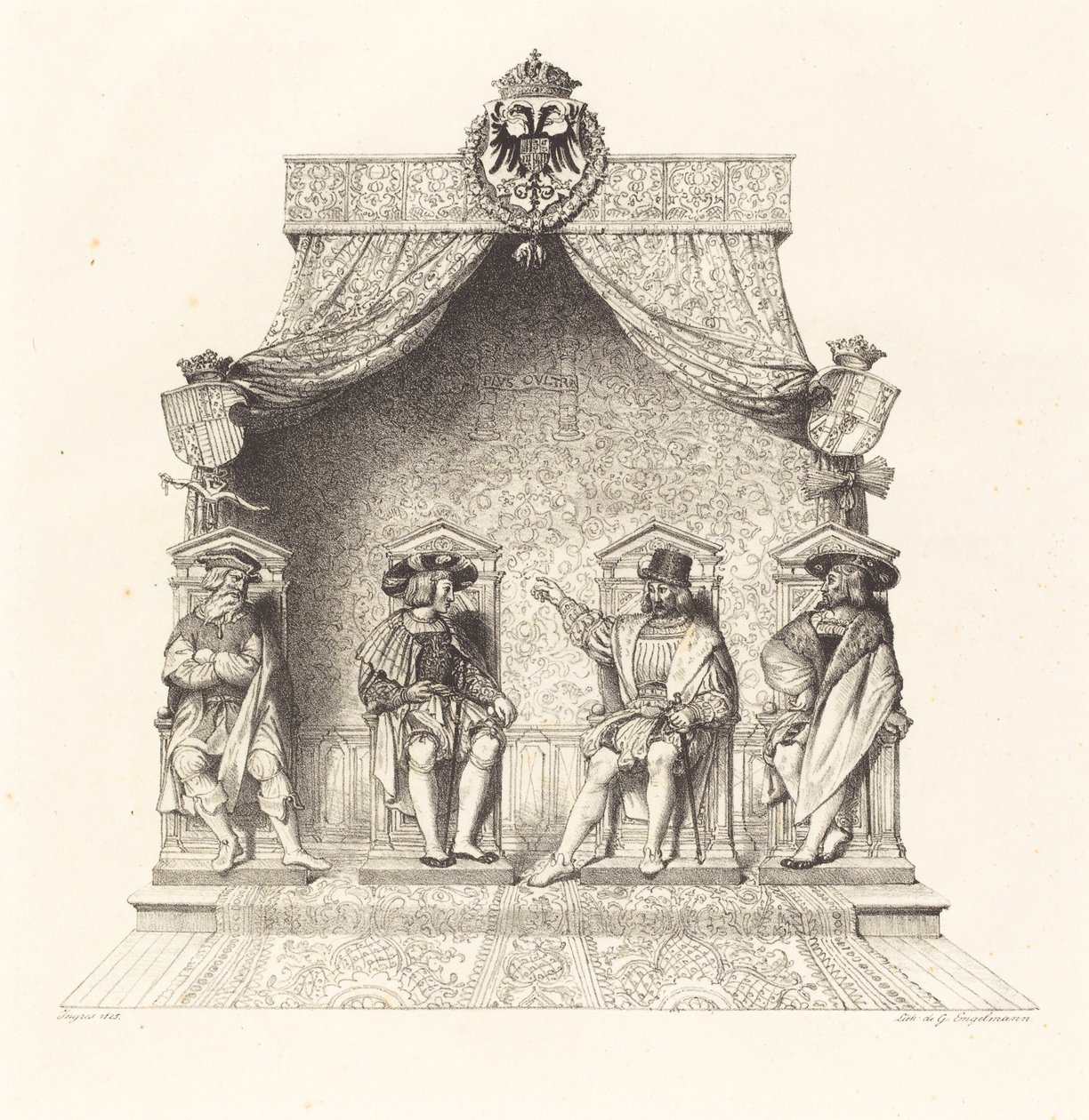 Cuatro magistrados de Besanzón de Jean Auguste Dominique Ingres