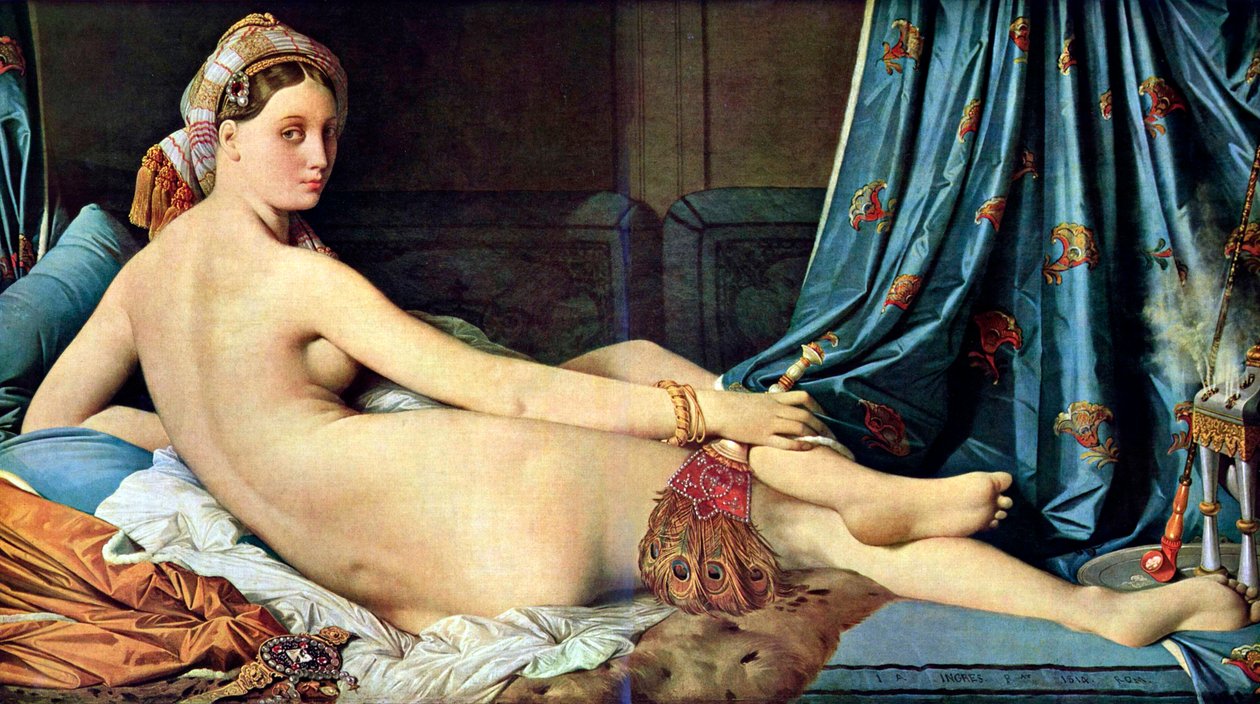 Francés: La grande odalisque Grande Odalisque de Jean Auguste Dominique Ingres