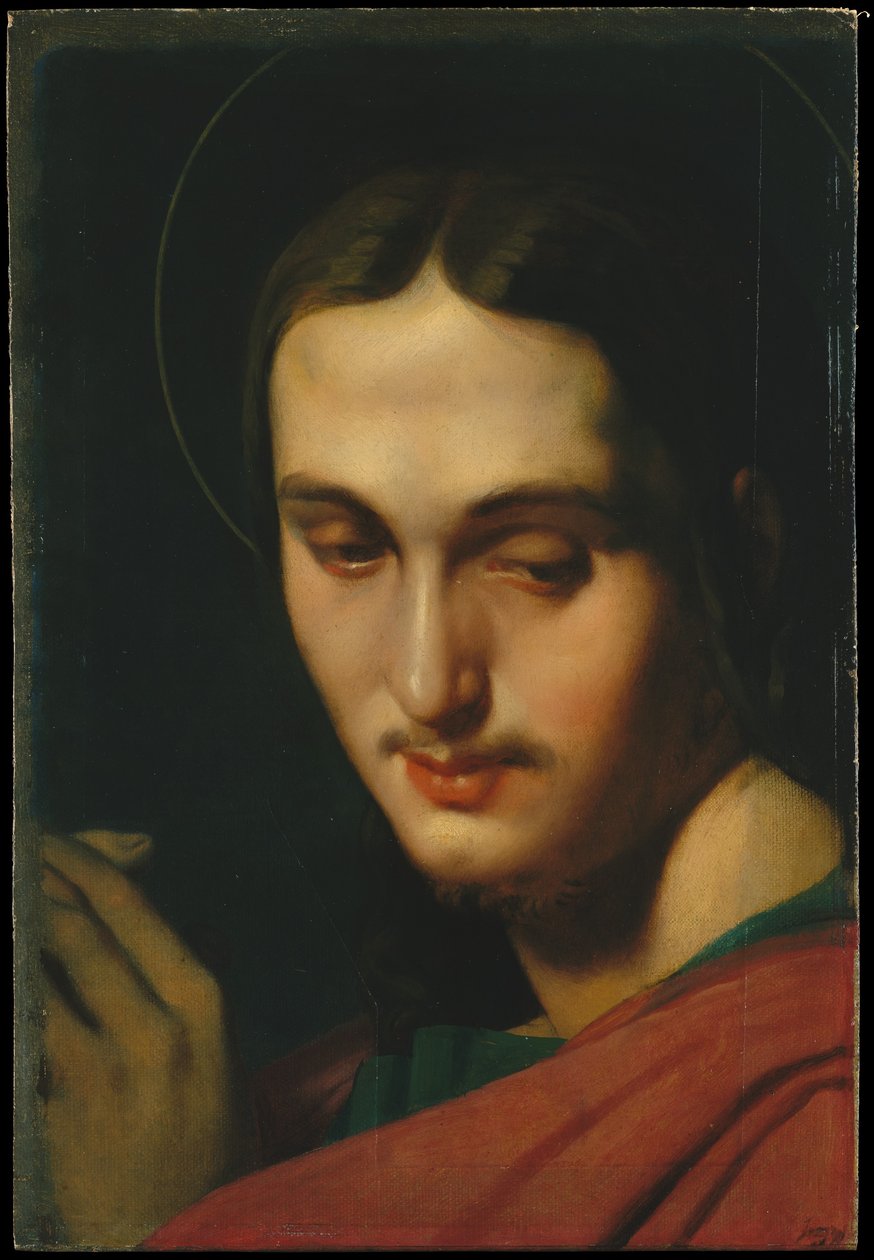 Cabeza de San Juan el Evangelista de Jean Auguste Dominique Ingres