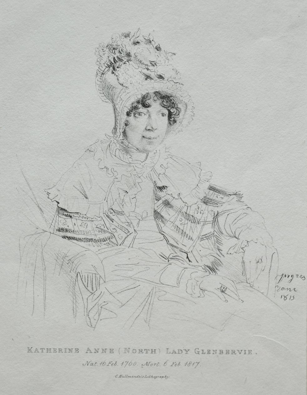Katherine Anne Lady Glenbervie de Jean Auguste Dominique Ingres