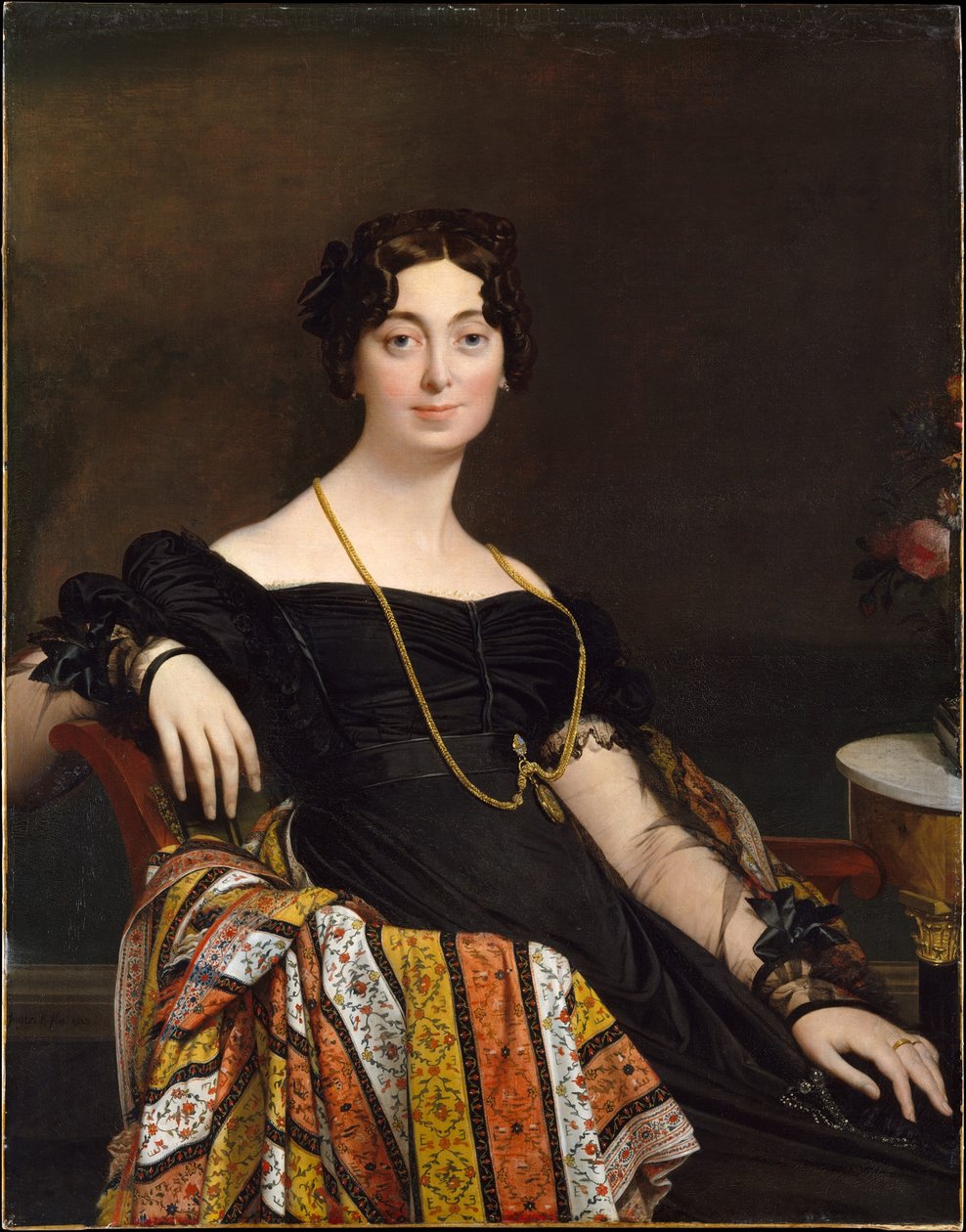 La señora Jacques-Louis Leblanc (Françoise Poncelle, 1788-1839) de Jean Auguste Dominique Ingres