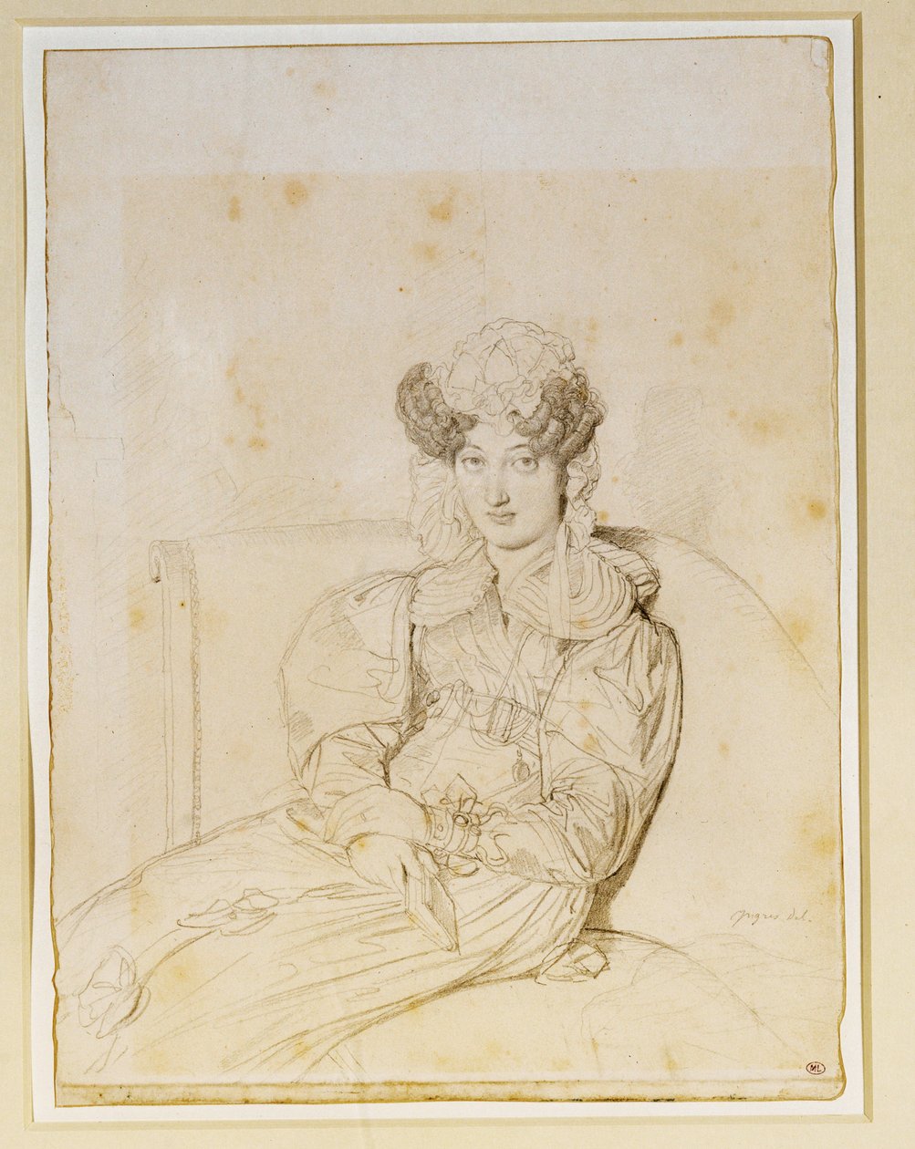 Marie Marcotte de Sainte Marie, cuñada de Marcotte ... de Jean Auguste Dominique Ingres