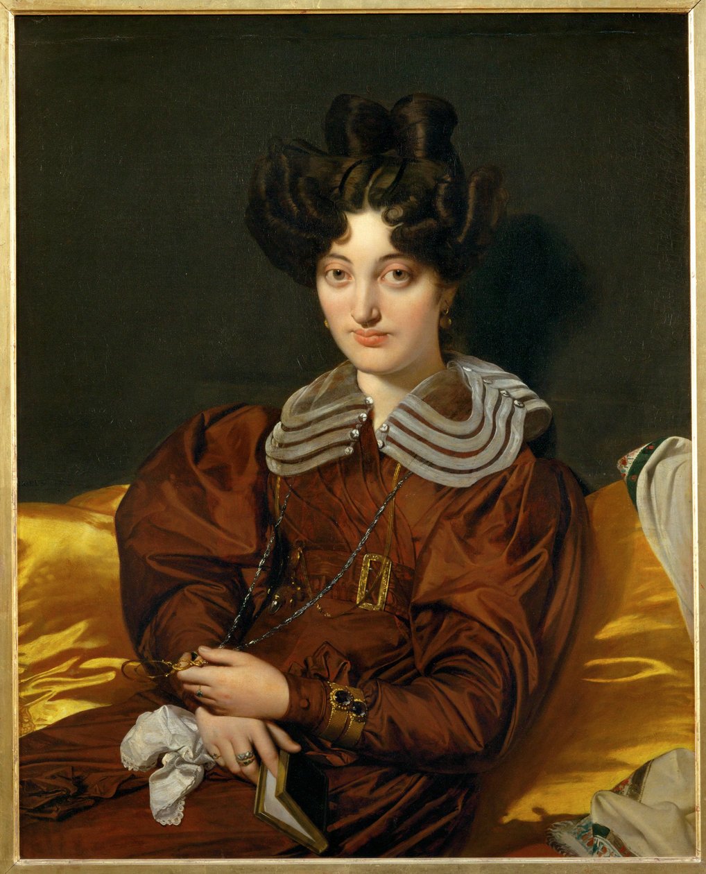 Mme. Marcotte de Sainte-Marie Pintado 1826, Salón 1827 ... de Jean Auguste Dominique Ingres