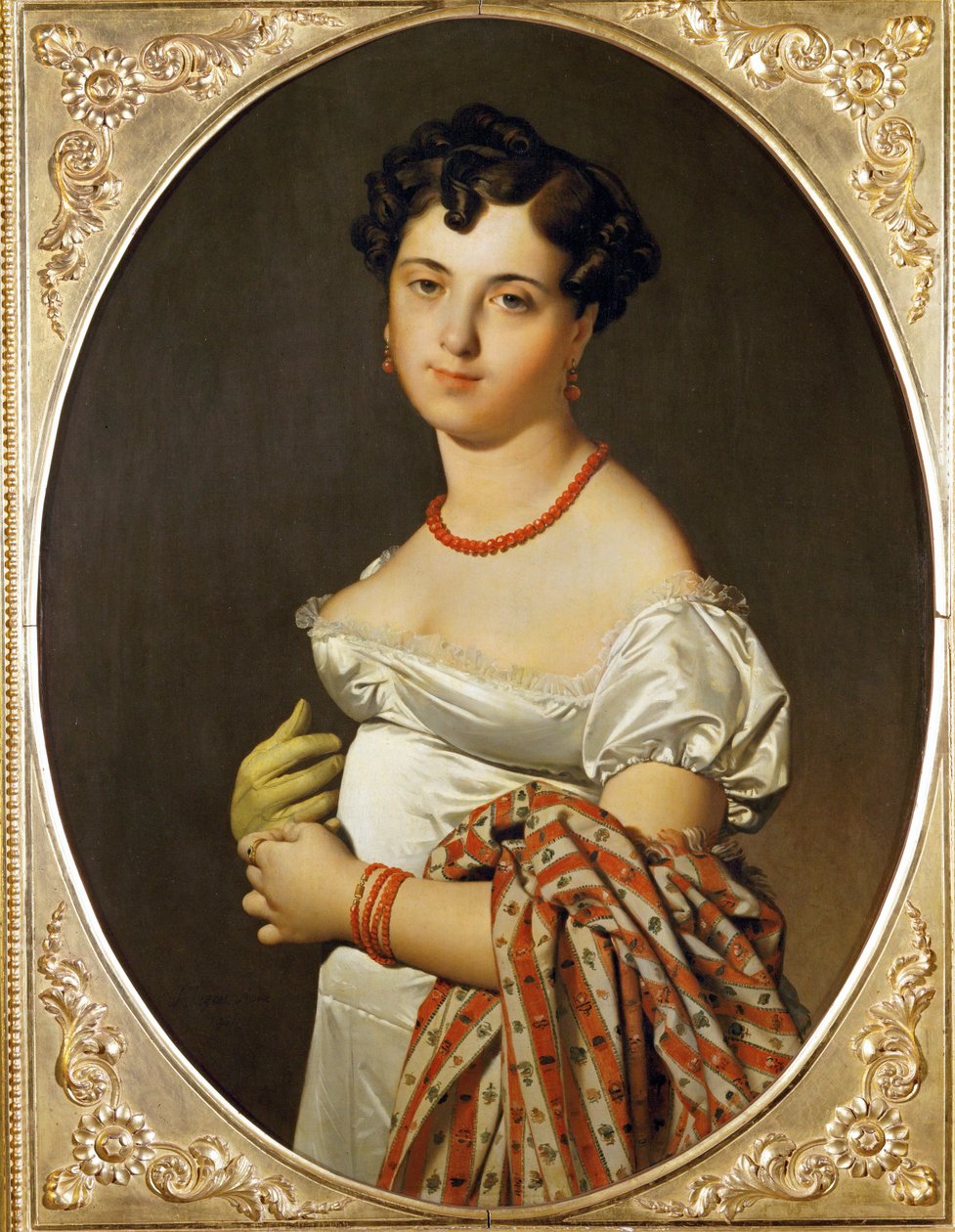 Mme. Panckoucke, Cecile Bouchet. Pintado en Roma ... de Jean Auguste Dominique Ingres