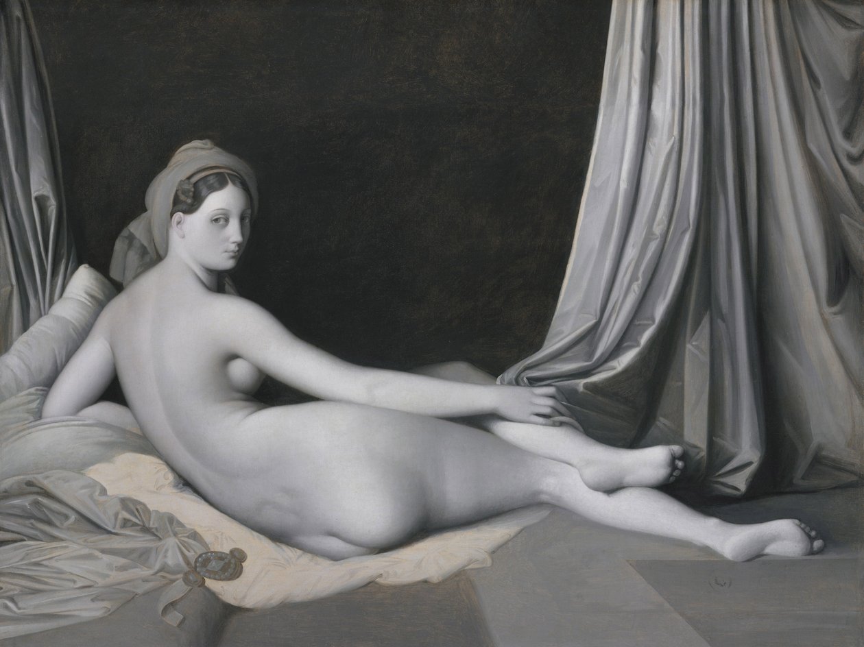Odalisca en grisalla de Jean Auguste Dominique Ingres