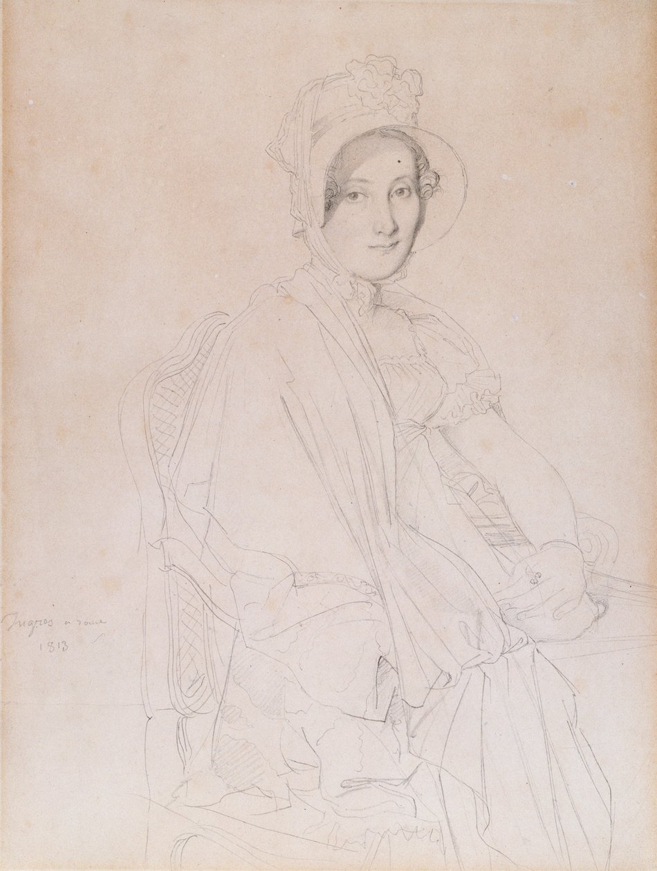 Retrato de Marie Marcoz, luego Vizcondesa de Senonnes, 1813 de Jean Auguste Dominique Ingres