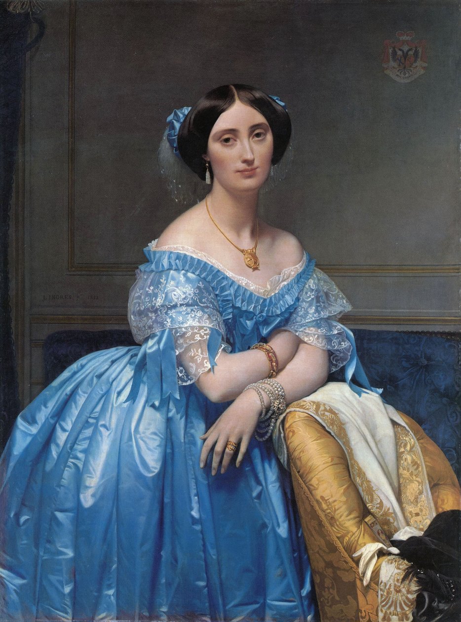 Retrato de la princesa Albert de Broglie de Jean Auguste Dominique Ingres
