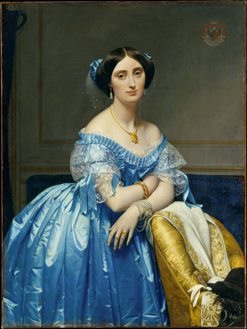 Retrato de la princesa Albert de Broglie de Jean Auguste Dominique Ingres