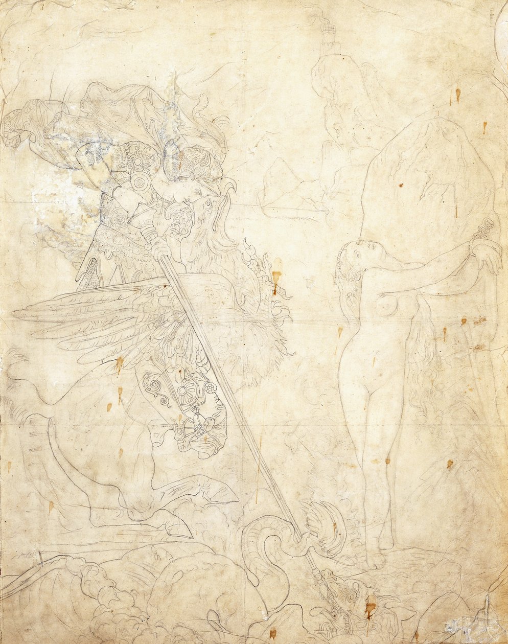 Roger y Angélica de Jean Auguste Dominique Ingres