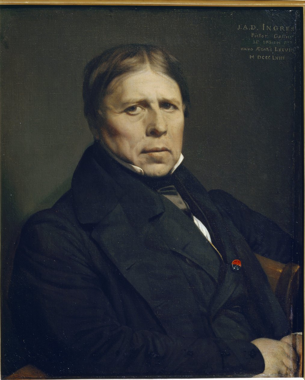 Autorretrato a los 78 años de Jean Auguste Dominique Ingres