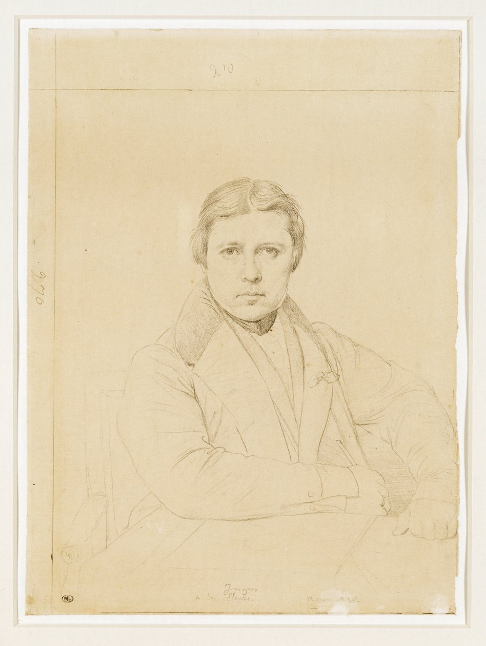 Autorretrato del artista ... de Jean Auguste Dominique Ingres