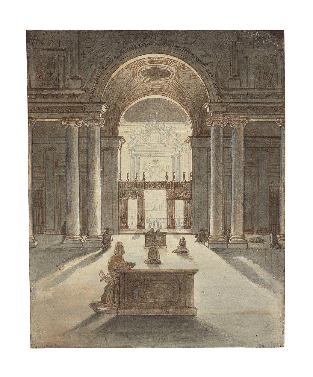 Capilla Borghese de Santa María la Mayor (Roma) de Jean Auguste Dominique Ingres