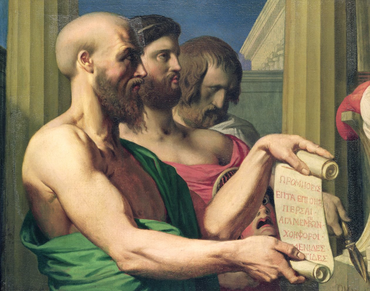 Los trágicos griegos, estudio para 