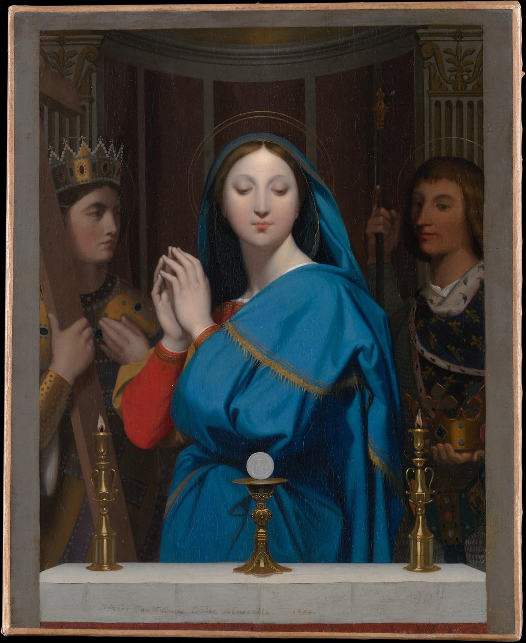 La Virgen adorando a la Hostia de Jean Auguste Dominique Ingres