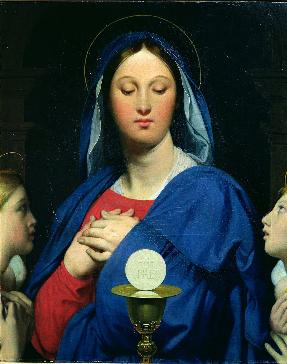 La Virgen de la Hostia, 1866 de Jean Auguste Dominique Ingres