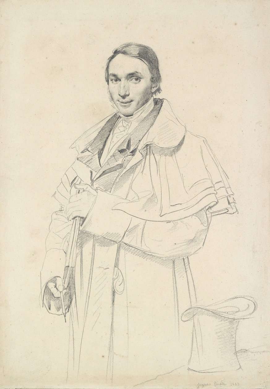 Retrato de tres cuartos de longitud de Jean-Francois-Antoine Forest de Jean Auguste Dominique Ingres