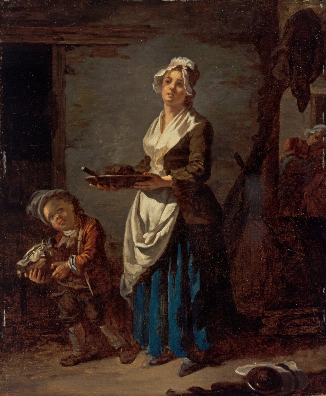Una criada de cocina y una criada de fregadero de Jean Baptiste (1728 1806) Charpentier