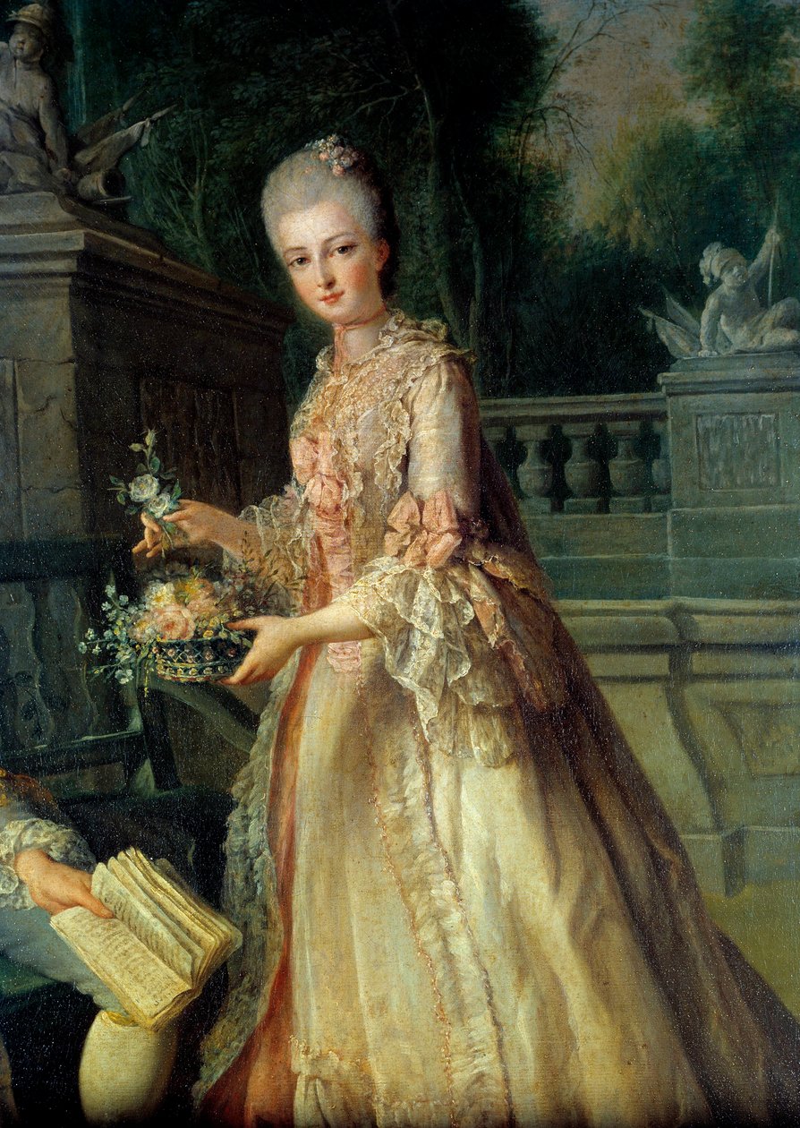 Retrato de Louise Adelaide, futura Duquesa de Orleans (1753-1821) (detalle) de Jean Baptiste Charpentier