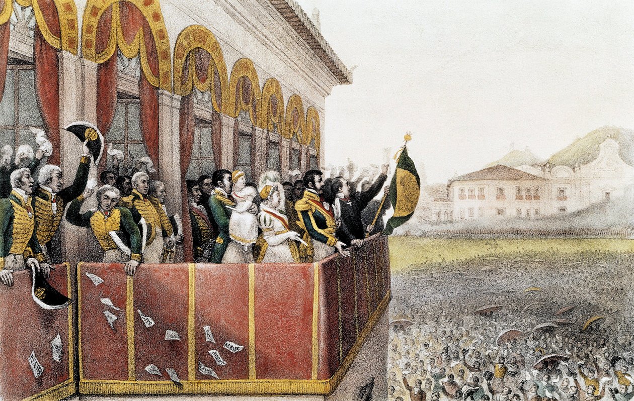 Aclamación de Pedro I, Emperador de Brasil, en Río de Janeiro, 7 de abril de Jean Baptiste (after) Debret