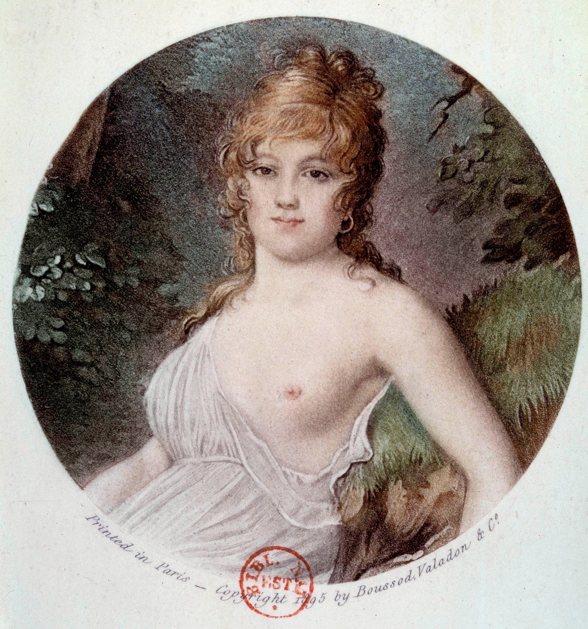 Retrato de Madame Tallian, nacida Cabarrus, Princesa de Caraman - Chimay (1773-1835) llamada Notre Dame de Thermidor de Jean Baptiste (after) Isabey