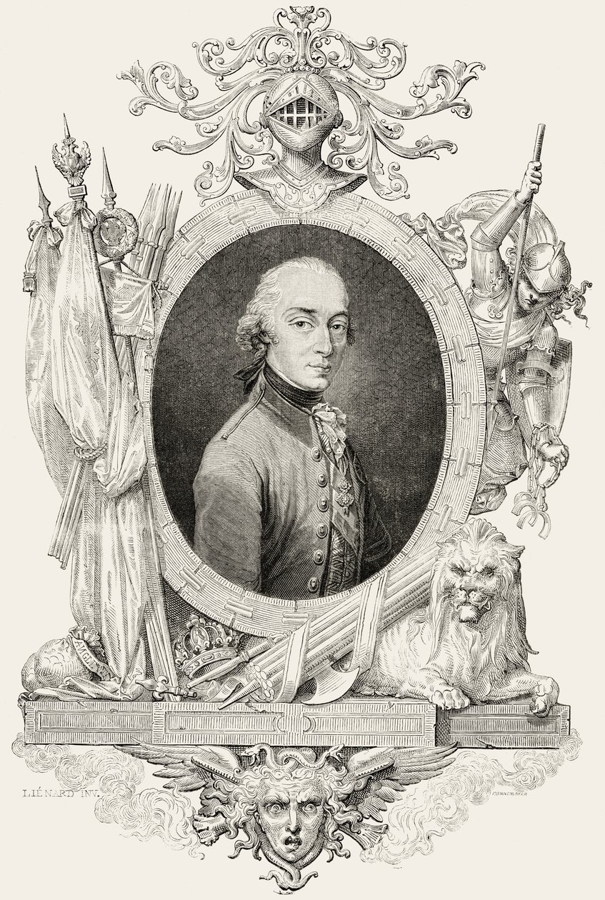 Carlos XIV (1763-1844): rey de Suecia y Noruega y Príncipe de Ponte Corvo, grabado por Pannemaker de Jean Baptiste (after) Lienard