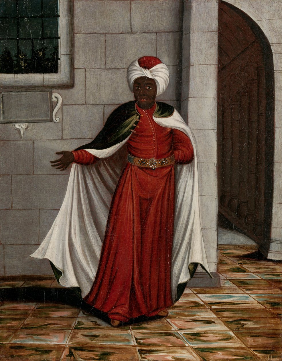El Kislar Aghassi, Jefe de los Eunucos Negros del Sultán de Jean Baptiste (circle of) Vanmour