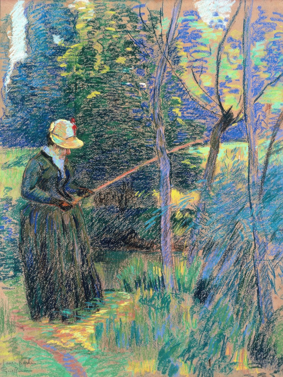 Madame Guillaumin Pescando, c.1894 de Jean Baptiste Armand Guillaumin