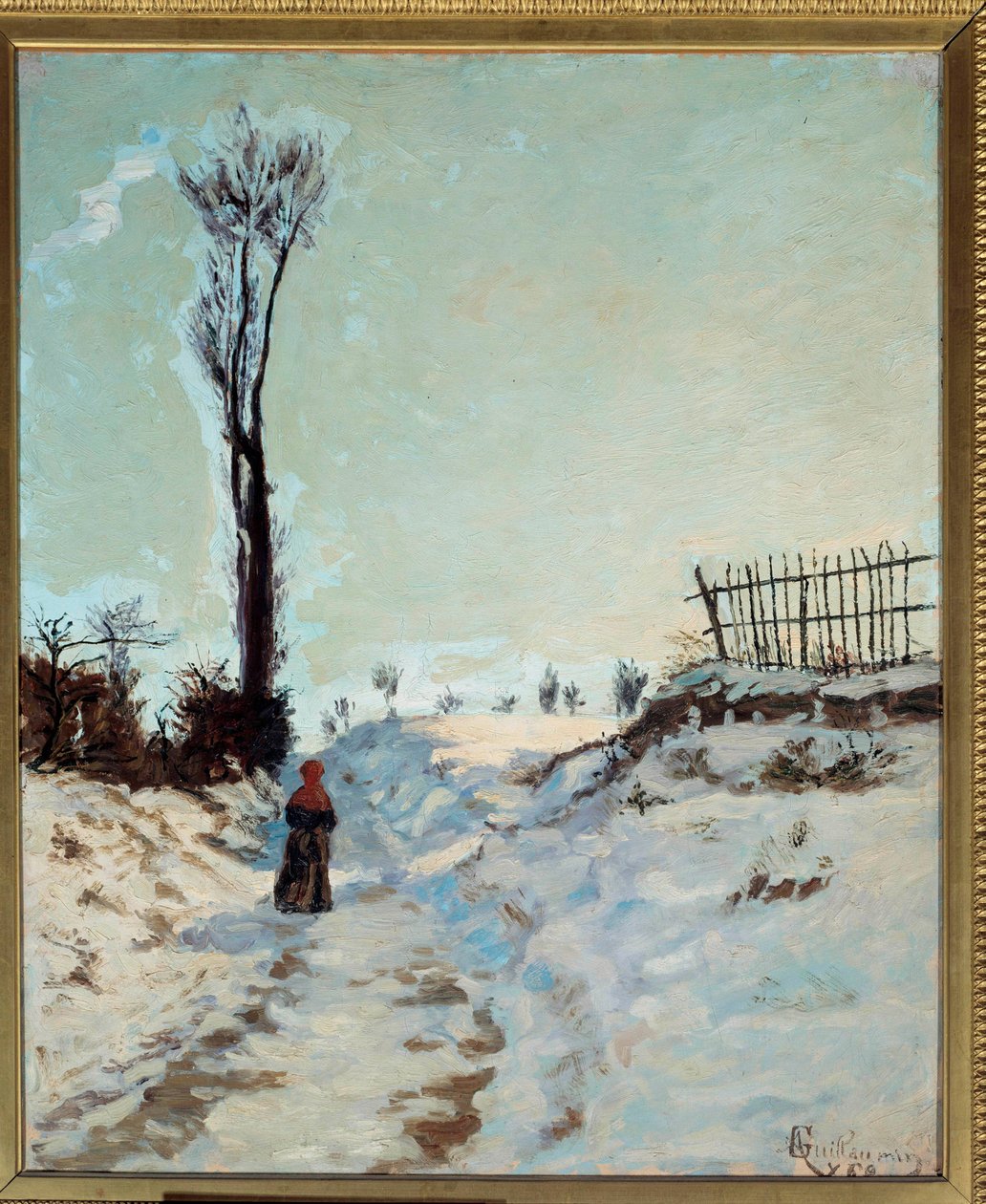 Camino hueco, efecto de nieve de Jean Baptiste Armand Guillaumin