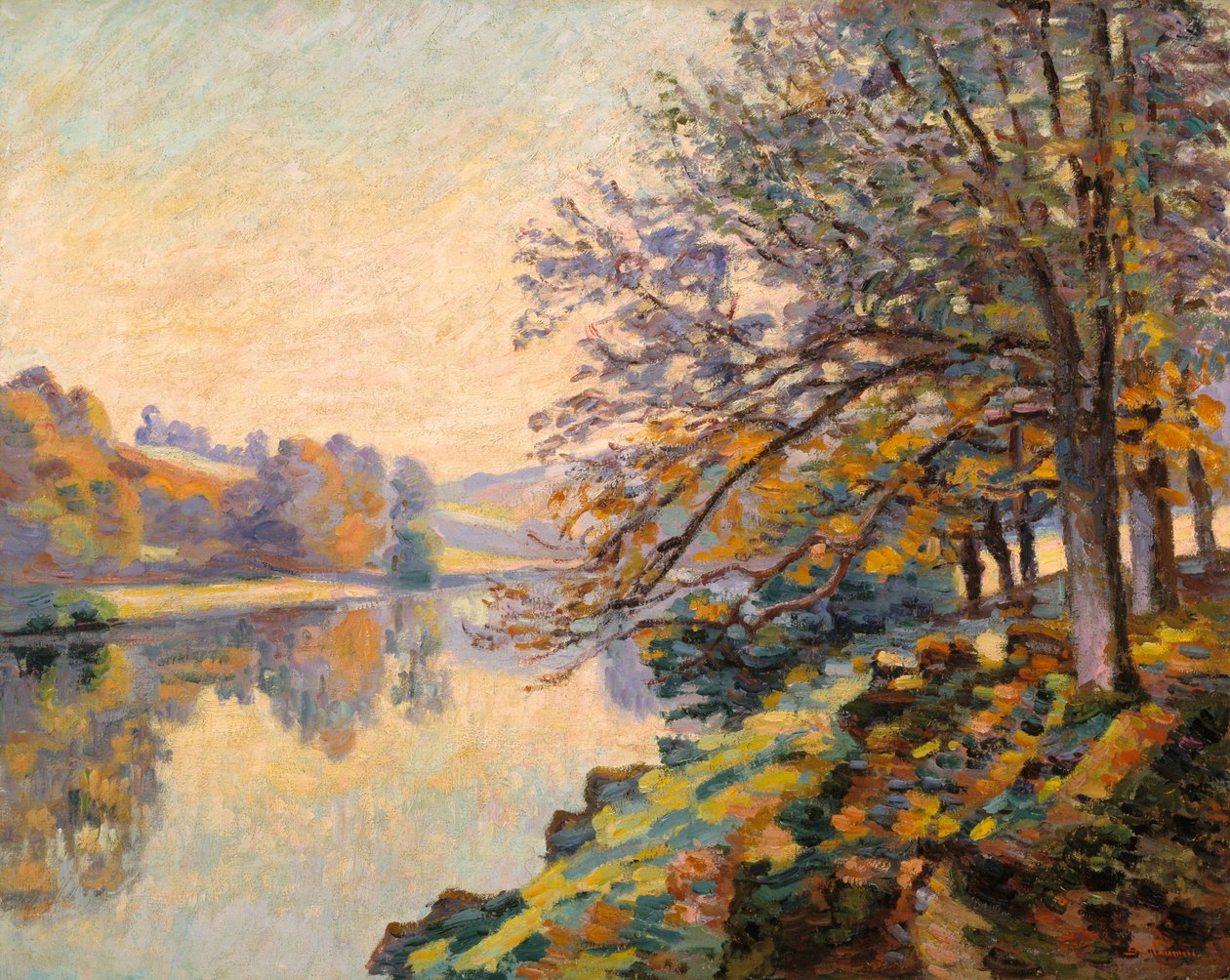 Riverbank, Autumn, c.1910 (óleo sobre lienzo) de Jean Baptiste Armand Guillaumin