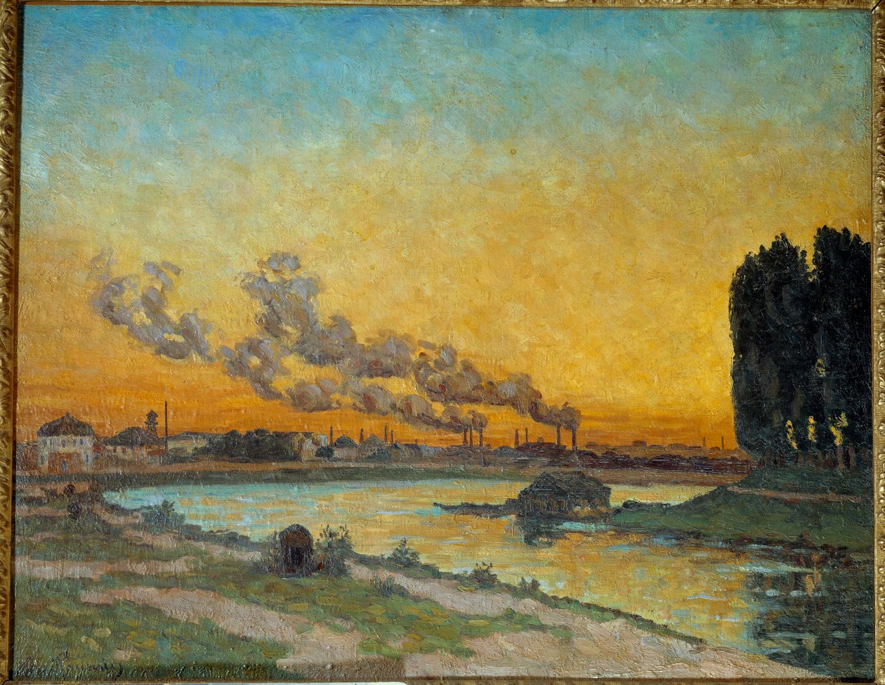 Puesta de sol en Ivry de Jean Baptiste Armand Guillaumin