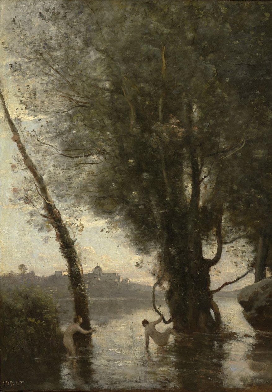 Bañistas de las Islas Borromeas, c.1865-70 de Jean Baptiste Camille Corot