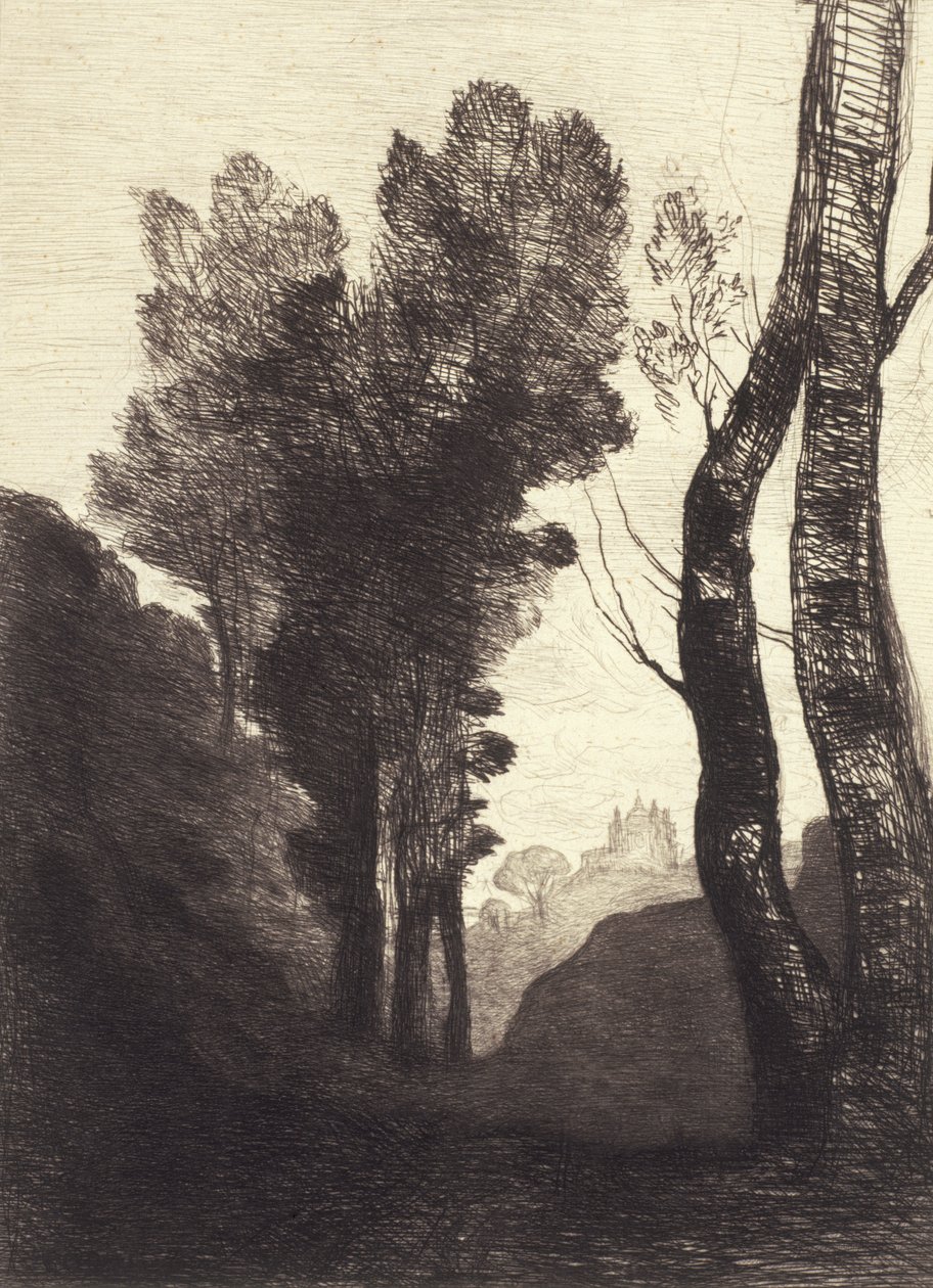 Alrededores de Roma, 1866 de Jean Baptiste Camille Corot