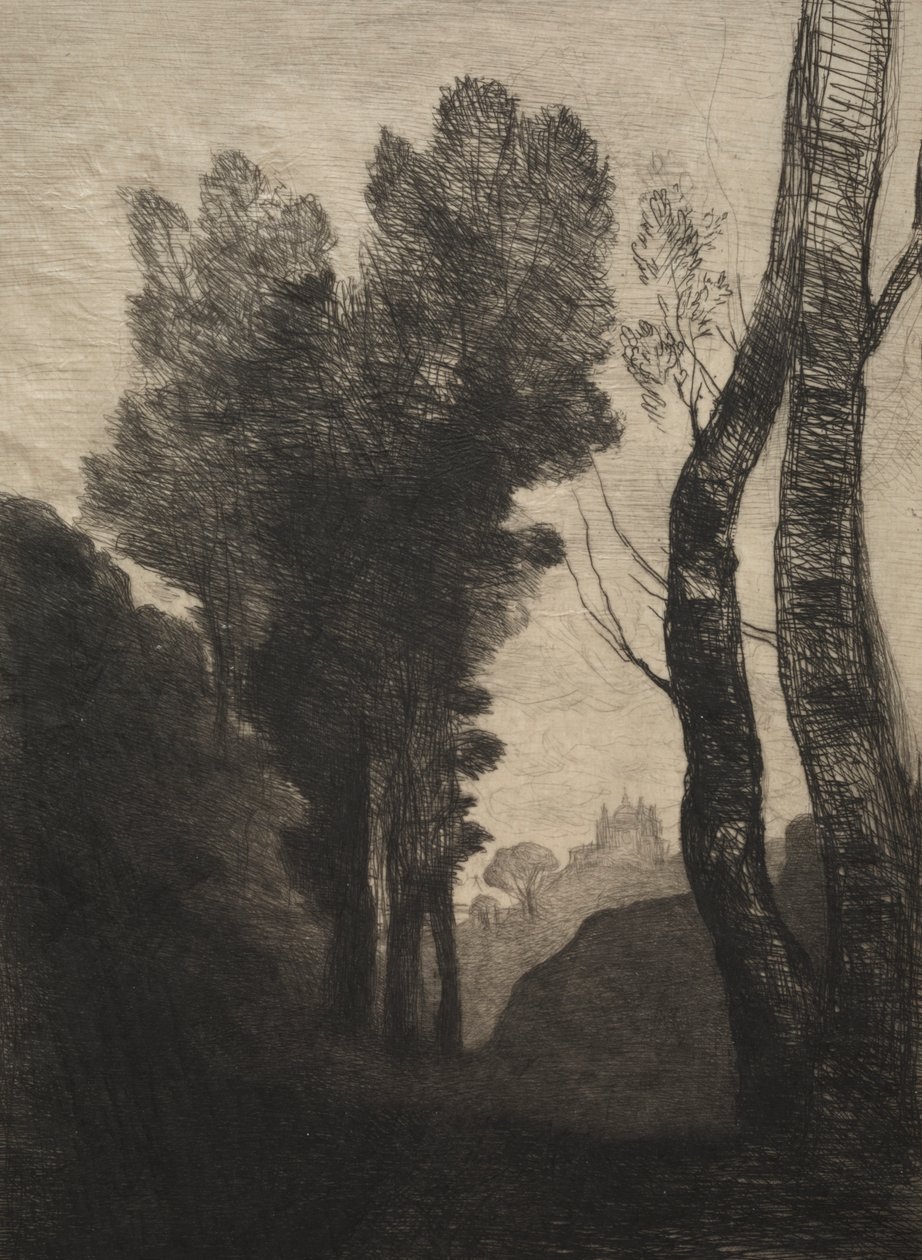 Alrededores de Roma de Jean Baptiste Camille Corot